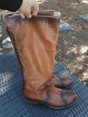 Leather Tall Boots Made in Portugal Size 9
